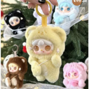 New Yooki V4 10cm Pendant Gen Bite Bear Series Vinyl Mini Blind Box Cute Decor Collection Figurine Kid Bestie Girl New Year Gift