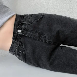 ZOENOVA Jeans Women Wide Leg Pants Mom Femme Black Blue Jeans High Waist Woman Trousers 2023 Clothing Pantalones Spodnie Damskie
