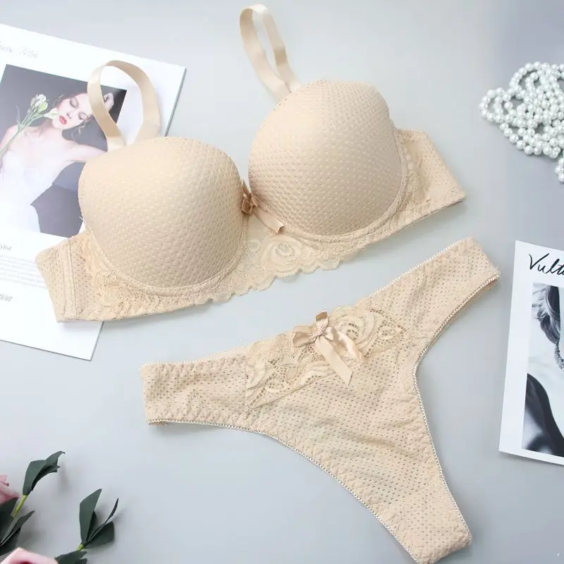 DAINAFANG 6 Colors Brassiere Sexy Lace Lingerie Comfortable Crop Top Female Underwear Women Underwire Push Up Bra Sets - Image 2