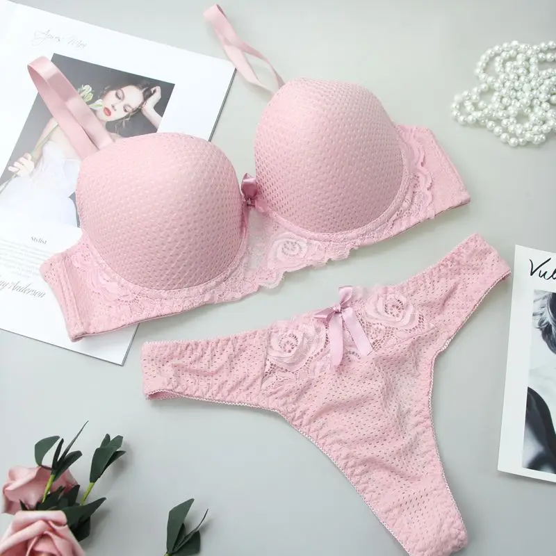 DAINAFANG 6 Colors Brassiere Sexy Lace Lingerie Comfortable Crop Top Female Underwear Women Underwire Push Up Bra Sets - Image 6