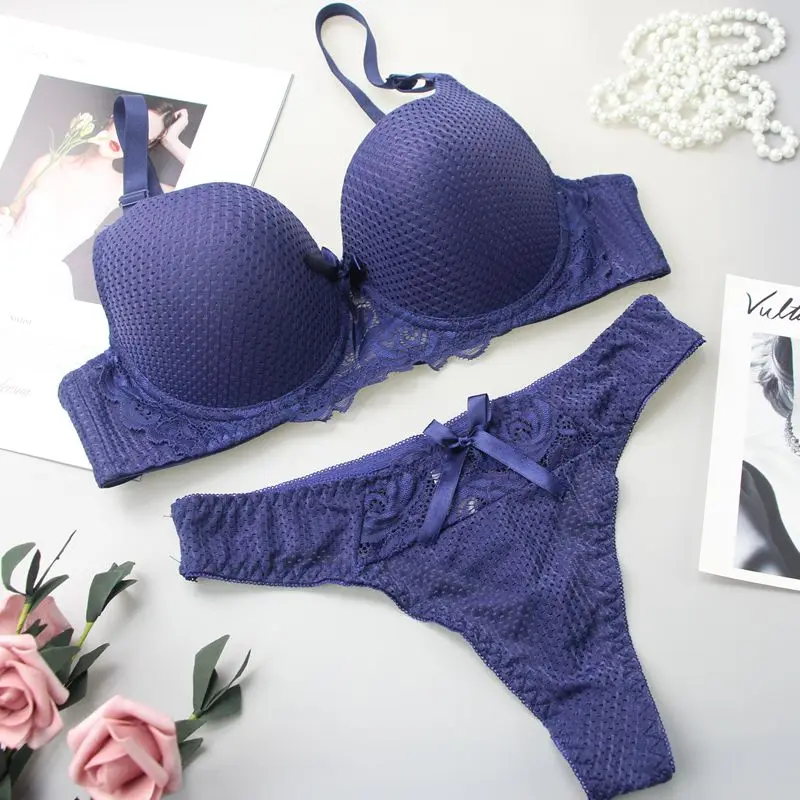 DAINAFANG 6 Colors Brassiere Sexy Lace Lingerie Comfortable Crop Top Female Underwear Women Underwire Push Up Bra Sets - Image 3