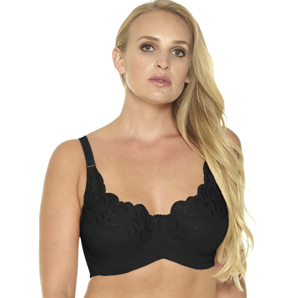 Mierside 1053A Plus Size Bra No-padded Lingerie Large Size Bralette Underwear For Women With Underwire 36-46 C/D/DD/DDD/E/F/G - Image 3