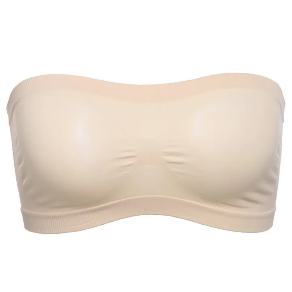 Women Seamless Invisible Bra Tube Top Underwear Lady Crop Top Sexy Lingerie Wrapped Chest Breathable Strapless Mesh Tube Top - Image 6