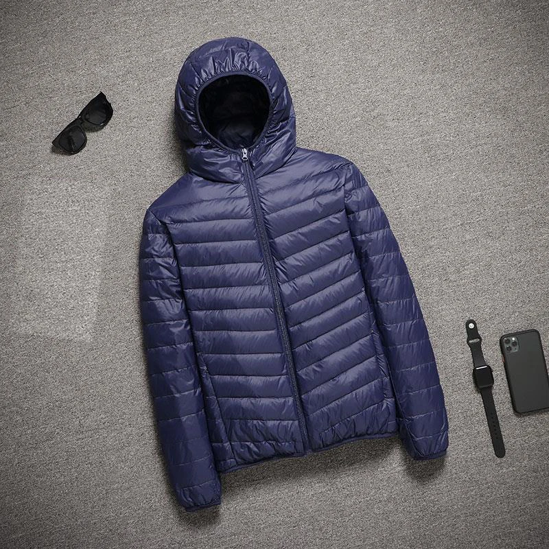 2023 New Hooded Ultralight Quilted Coat for Warm Winter Down Coats Light Puffer Lightweight Down Jackets Men's Jackets Spring - Image 3