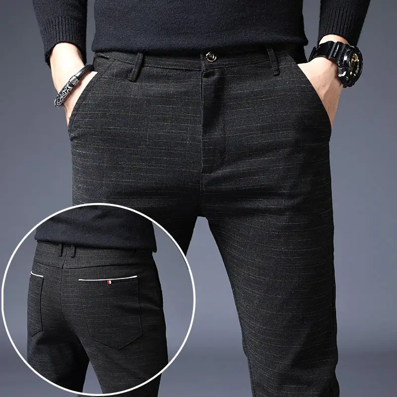 Spring Summer Men Thin Linen Straight Pants Streetwear Fashion New Business Casual Pockets Slim Big Size Male Versatile Trousers - Image 6