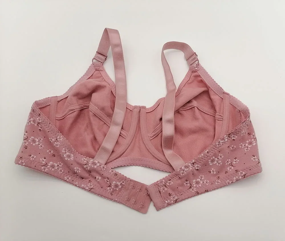 Comfortable Cotton Bras for Women C D E F Cup Full Coverage Supportive Underwear Plus Size 38-50 48 Underwire Adjustable Bh C19 - Image 5
