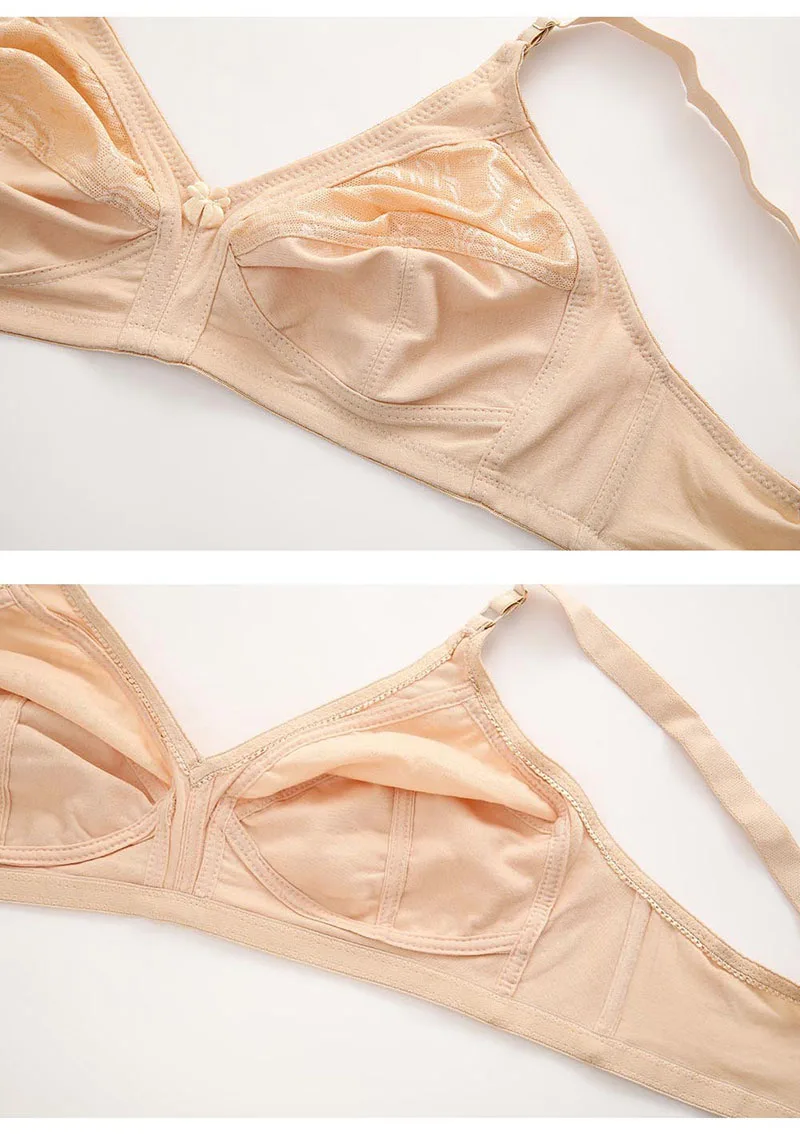 Women Bra Seamless Underwear Cotton Bras for Women Push Up Comfy Sexy Lace Full Cup C D E F Lingerie Top Large Size 38-50 BH C03 - Image 6