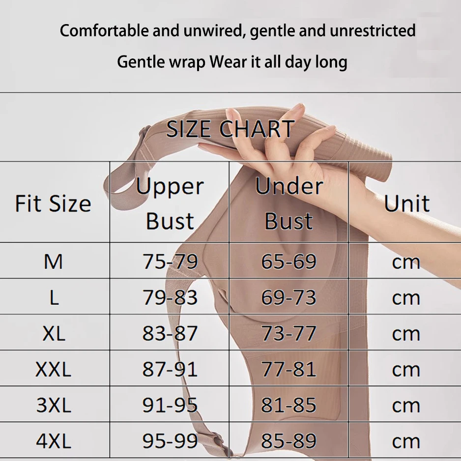 Plus Size Women Seamless Bras Sexy V Waist Brassiere Padded Wireless Soft Sleepwear Female Solid Breathable Underwear Lingerie - Image 6