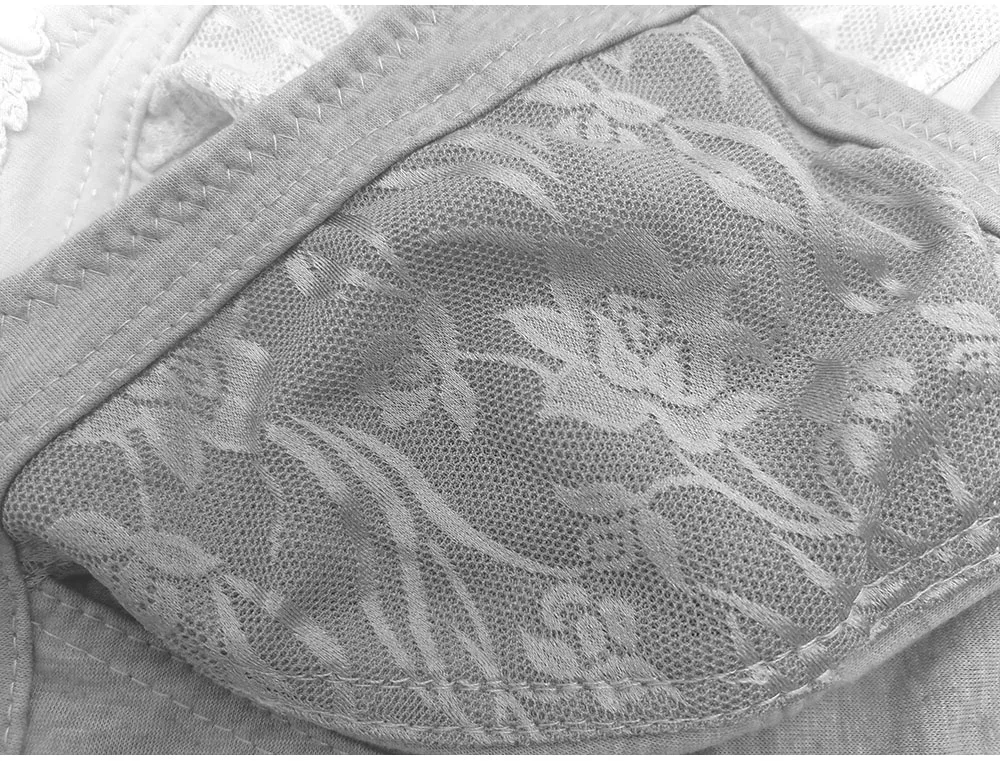 Women Bra Seamless Underwear Cotton Bras for Women Push Up Comfy Sexy Lace Full Cup C D E F Lingerie Top Large Size 38-50 BH C03 - Image 2