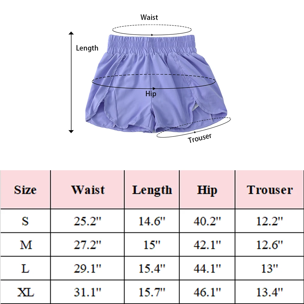 Women's Athletic Shorts High Waisted Running Shorts Pocket Sporty Short Gym Elastic Workout Shorts Quick Dry - Image 6