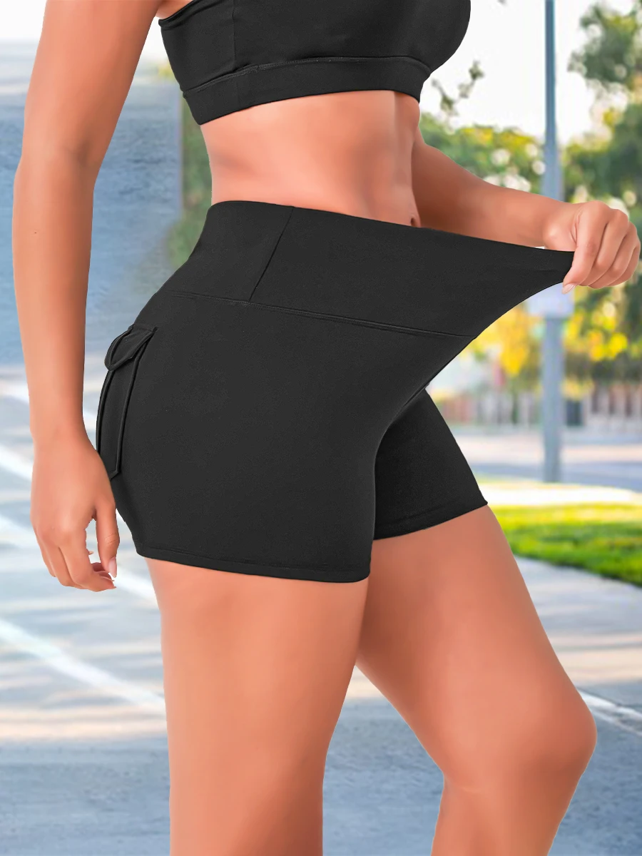 Tights With Pockets Women's Fitness Shorts Pilates Leggings Outdoor Yoga Casual Sports Naked Feel Compression Lady Gym Clothing - Image 5
