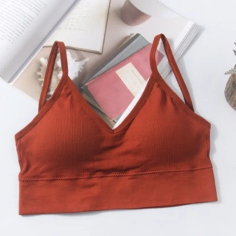 Kit 4 Women Seamless Bra Set, Sexy Beautiful Back Cotton Bra Comfortable Breathable Padded Bra Underwear - Image 6