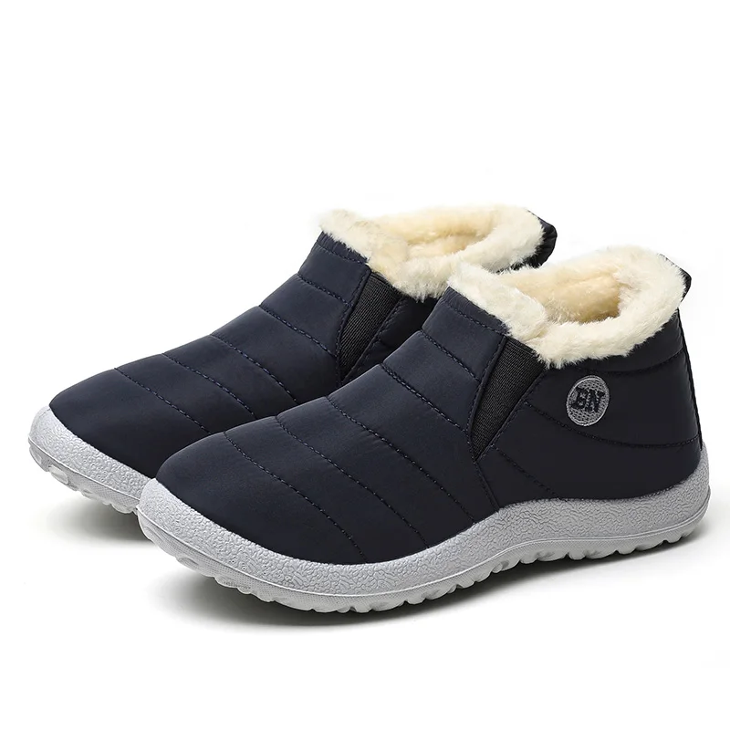 Women Shoes Warm Fur Winter Flats Slip On Flat Shoes For Women Winter Shoes Casual Loafers Zapatos Mujer Winter Sneakers Women - Image 5