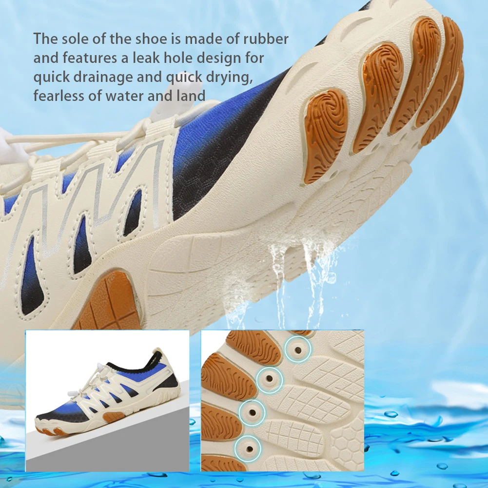 Water Shoes Lightweight Aqua Shoes Quick Dry Diving Sneakers Non-slip Ergonomic Hiking Shoes Breathable for Outdoor Beach - Image 5