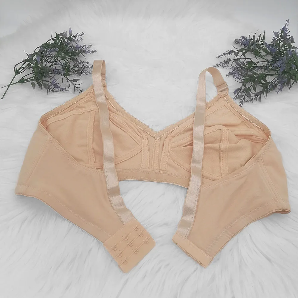 Women Bra Seamless Underwear Cotton Bras for Women Push Up Comfy Sexy Lace Full Cup C D E F Lingerie Top Large Size 38-50 BH C03 - Image 5