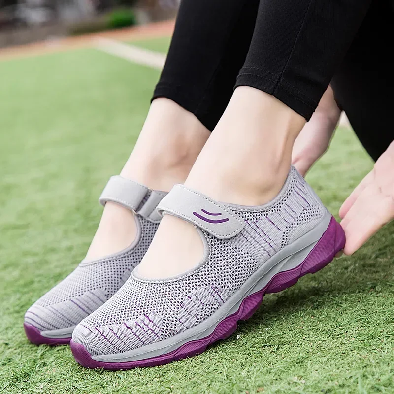 2021 Summer Fashion Women Flat Platform Shoes Woman Breathable Mesh Casual Sneakers Women Zapatos Mujer Ladies Boat Shoes - Image 2