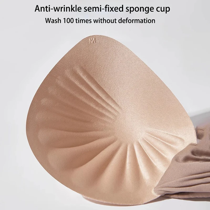 Plus Size Women Seamless Bras Sexy V Waist Brassiere Padded Wireless Soft Sleepwear Female Solid Breathable Underwear Lingerie - Image 5