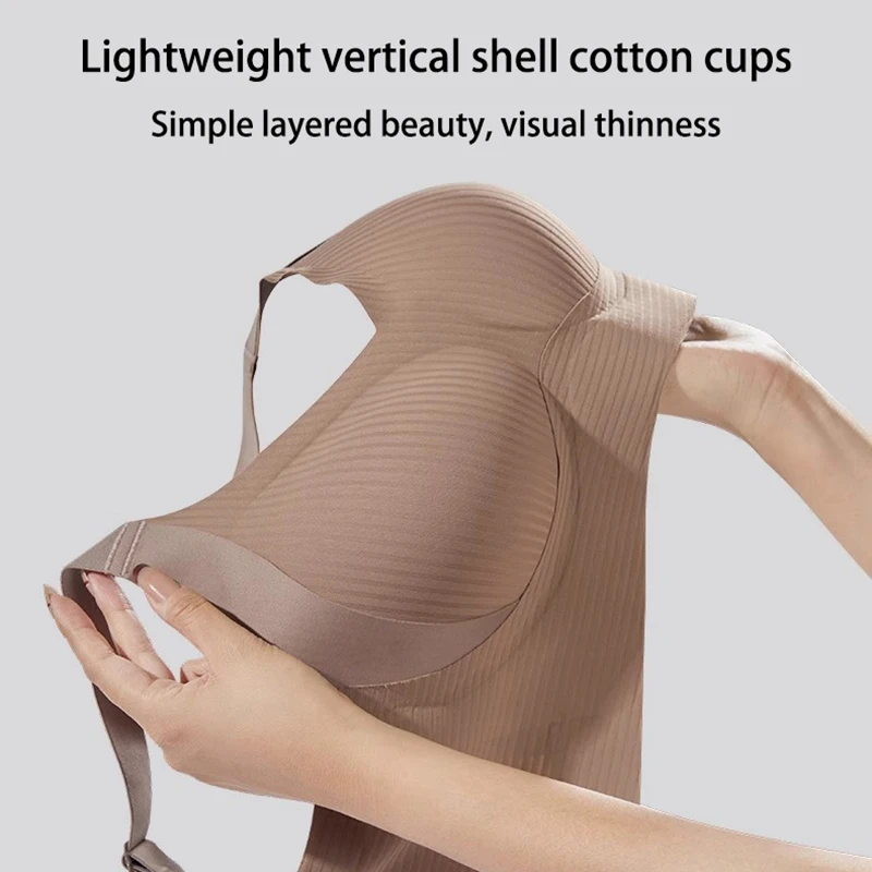 Plus Size Women Seamless Bras Sexy V Waist Brassiere Padded Wireless Soft Sleepwear Female Solid Breathable Underwear Lingerie - Image 4