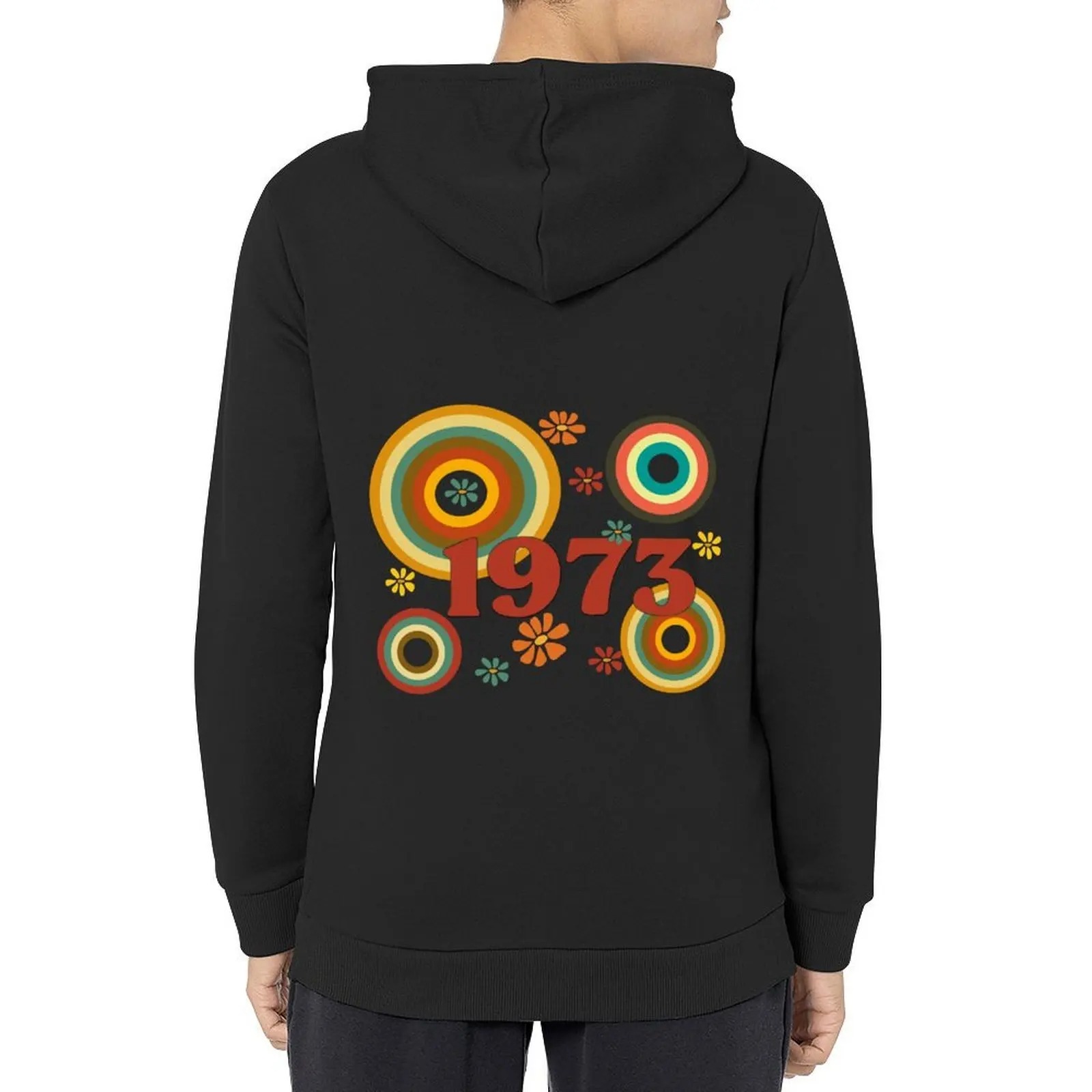 1973 Men’s Hoodie Autumn Casual Sweatshirt Classic Style Pullover Hooded Top - Image 7