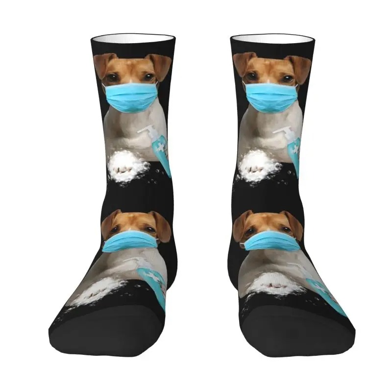 Jack Russell Terrier Crew Socks – Funny Dog Tattoo Novelty Socks for Men & Women - Image 5