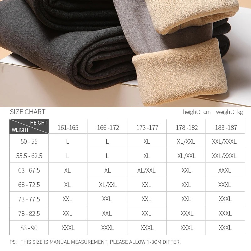 Men’s Winter Thermal Underwear Pants – Warm Wool-Blend Thickened Leggings (2-Piece Set) - Image 9